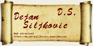 Dejan Šiljković vizit kartica